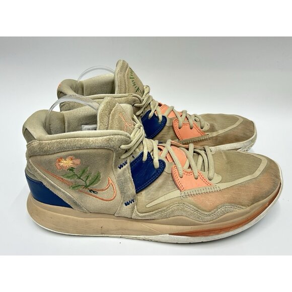 Nike Kyrie Infinity Mother Nature Mens Sneakers 12 Floral Embroidered CZ0204-200 - Picture 1 of 7